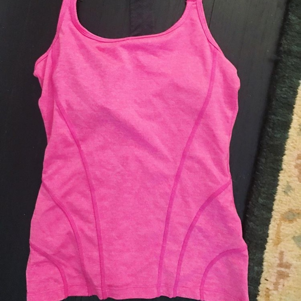 Pink workout top